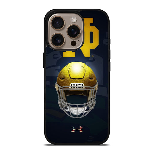 NOTRE DAME HELMET LOGO iPhone 16 Pro Case Cover