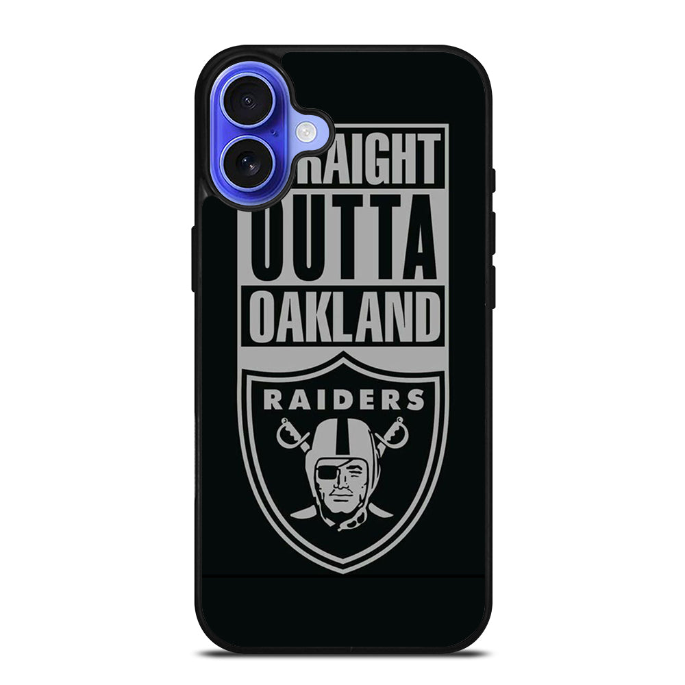 OAKLAND RAIDERS LOGO BLACK iPhone 16 Case Cover