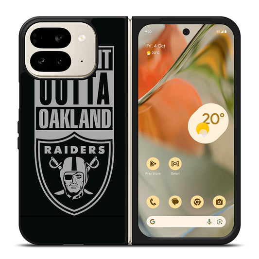 OAKLAND RAIDERS LOGO BLACK Google Pixel 9 Pro Fold Case Cover