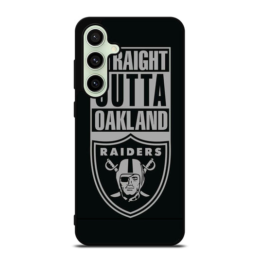 OAKLAND RAIDERS LOGO BLACK Samsung Galaxy S24 FE Case Cover