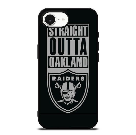 OAKLAND RAIDERS LOGO BLACK iPhone 16e Case Cover