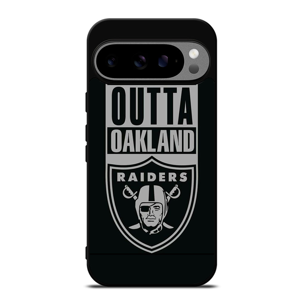 OAKLAND RAIDERS LOGO BLACK Google Pixel 9 Pro XL Case Cover