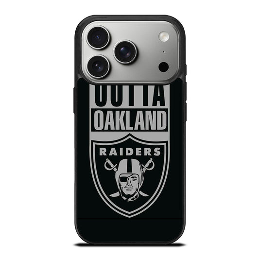 OAKLAND RAIDERS LOGO BLACK iPhone 17 Pro Case Cover