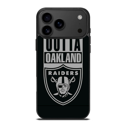 OAKLAND RAIDERS LOGO BLACK iPhone 17 Pro Max Case Cover