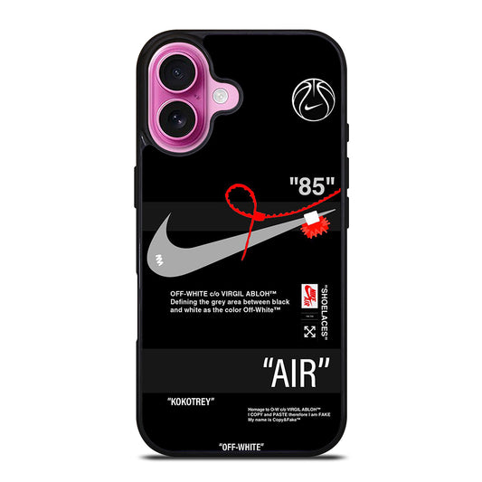OFF WHITE NIKE iPhone 16 Plus Case Cover