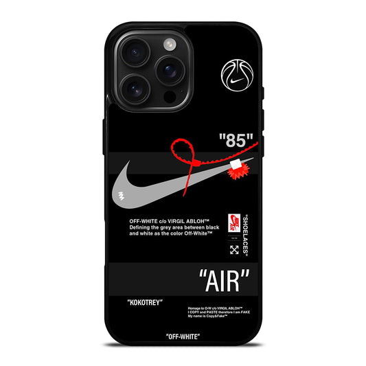 OFF WHITE NIKE iPhone 16 Pro Max Case Cover