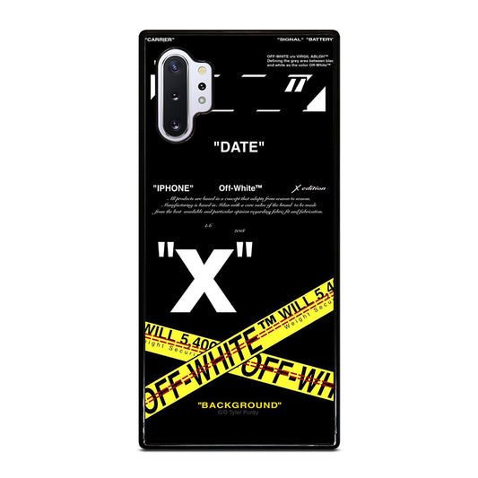 OFF WHITE YELLOW CROSS 2 Samsung Galaxy Note 10 Plus Case Cover