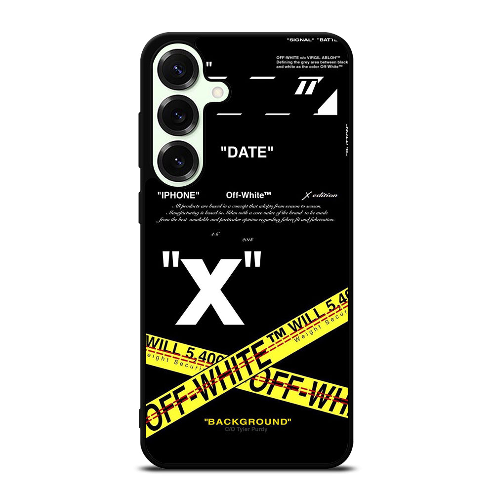 OFF WHITE YELLOW CROSS 2 Samsung Galaxy S26 Plus Case Cover
