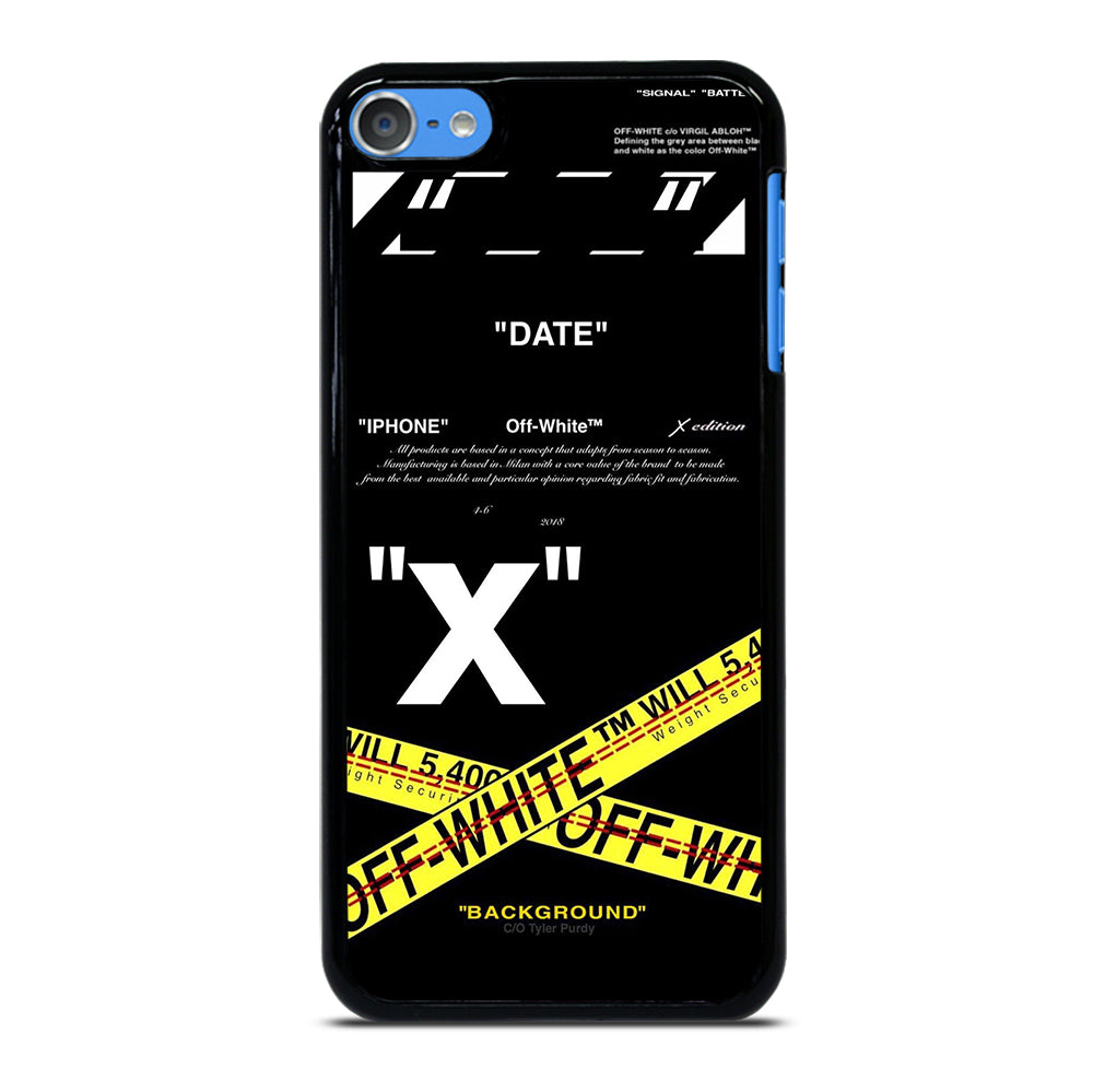 OFF WHITE YELLOW CROSS 2 iPod Touch 7 Case Cover