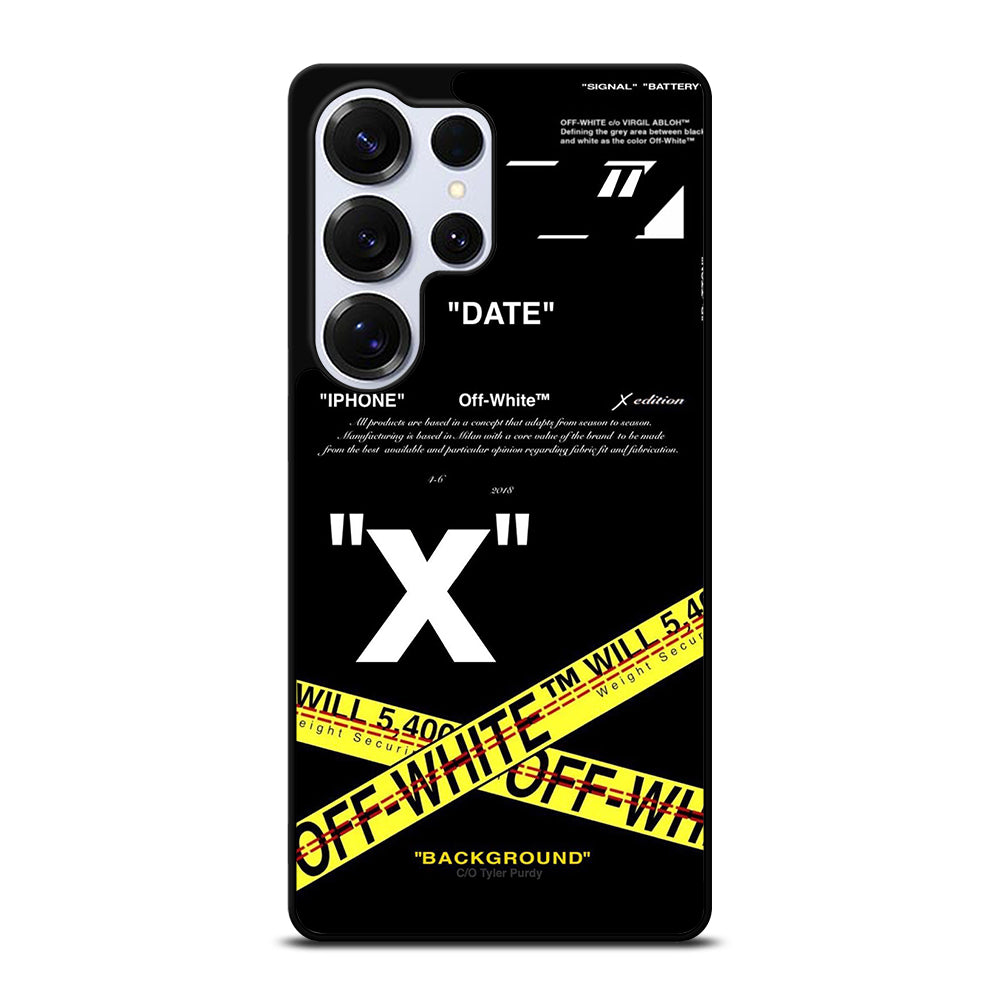 OFF WHITE YELLOW CROSS 2 Samsung Galaxy S26 Ultra Case Cover