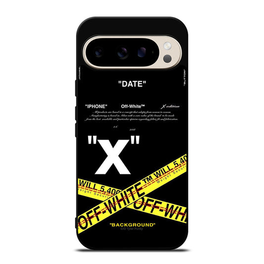 OFF WHITE YELLOW CROSS 2 Google Pixel 9 Pro Case Cover