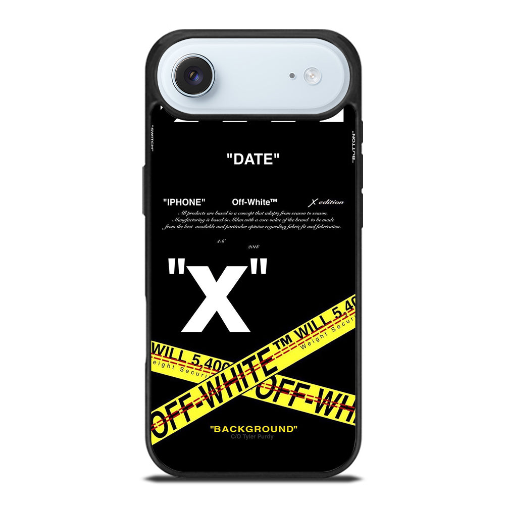 OFF WHITE YELLOW CROSS 2 iPhone Air Case Cover