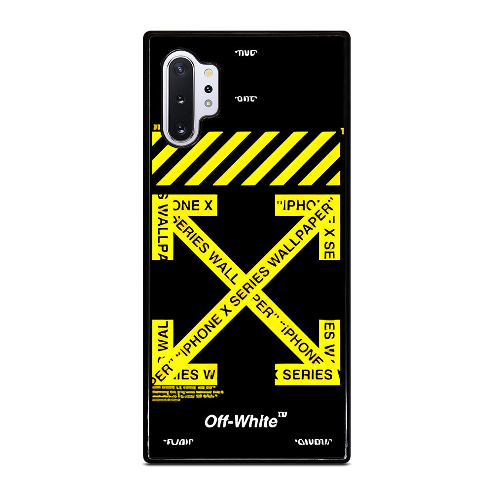 OFF WHITE YELLOW CROSS 3 Samsung Galaxy Note 10 Plus Case Cover