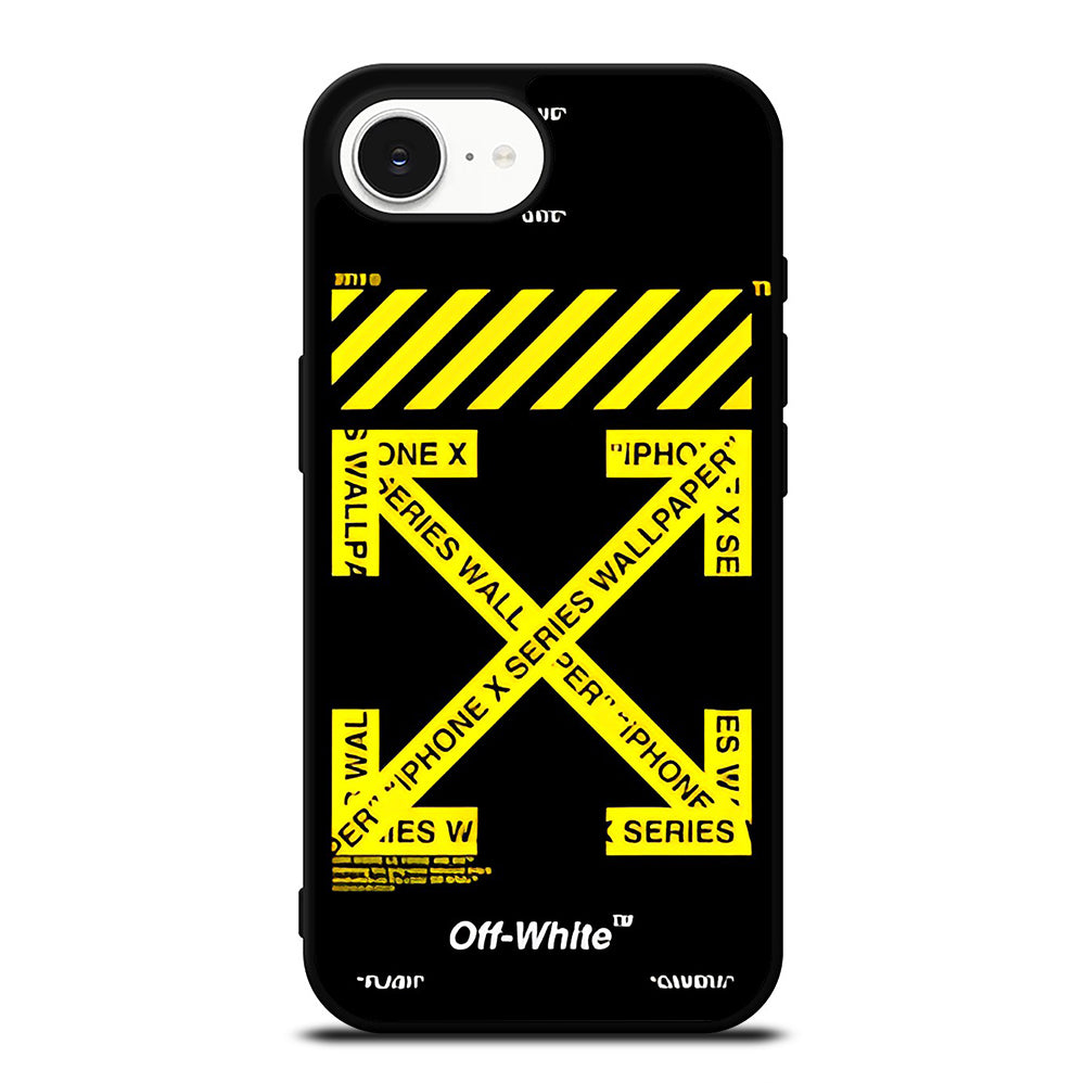 OFF WHITE YELLOW CROSS 3 iPhone 16e Case Cover