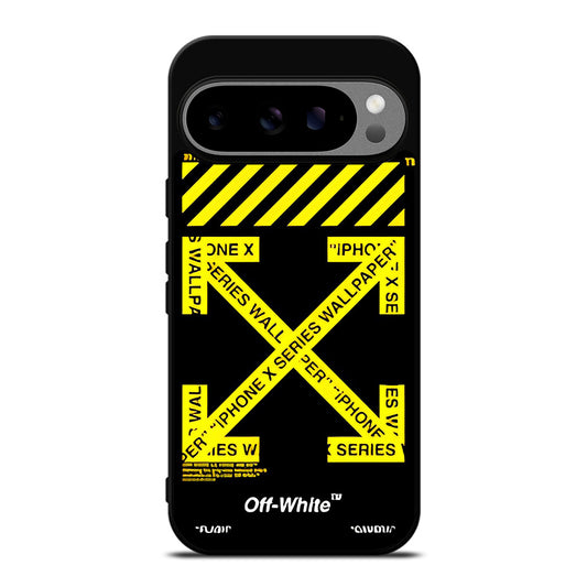 OFF WHITE YELLOW CROSS 3 Google Pixel 9 Pro XL Case Cover