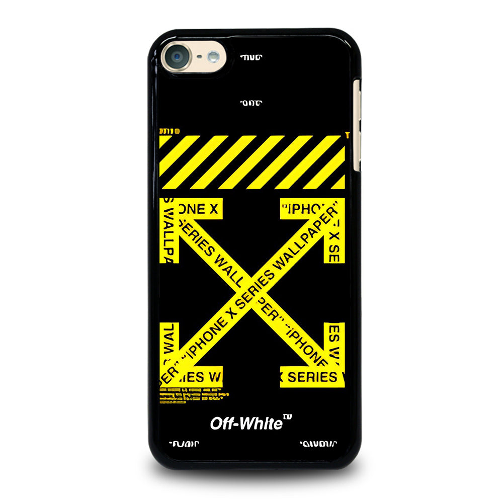 OFF WHITE YELLOW CROSS 3 iPod Touch 6 Case Cover