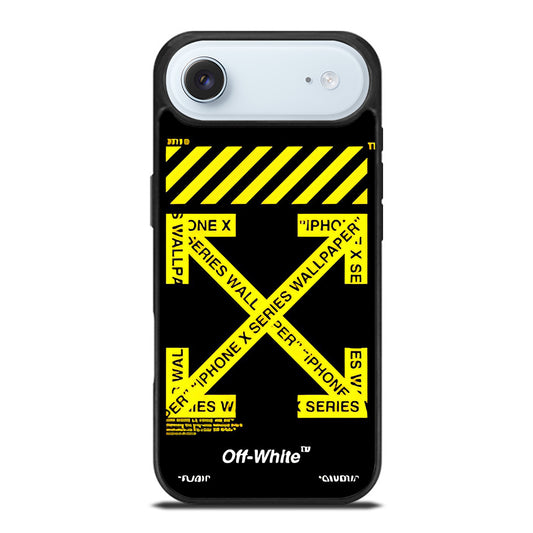 OFF WHITE YELLOW CROSS 3 iPhone Air Case Cover