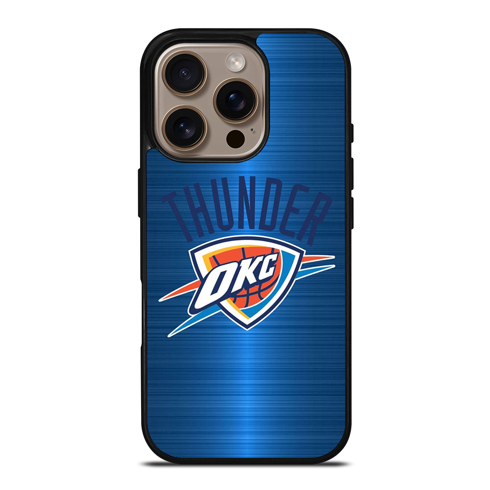 OKLAHOMA CITY THUNDER NBA LOGO iPhone 16 Pro Case Cover