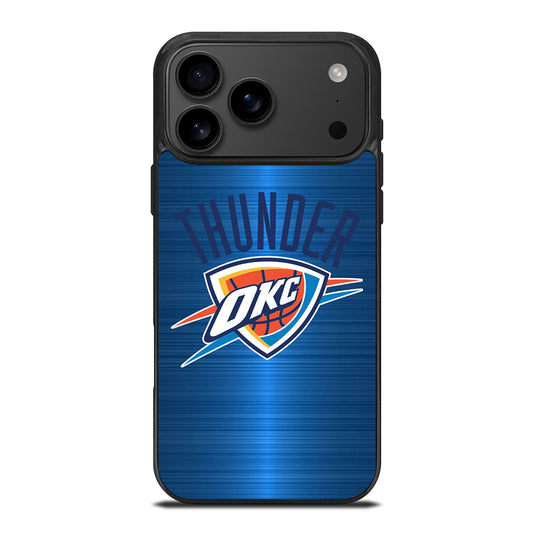 OKLAHOMA CITY THUNDER NBA LOGO iPhone 17 Pro Max Case Cover