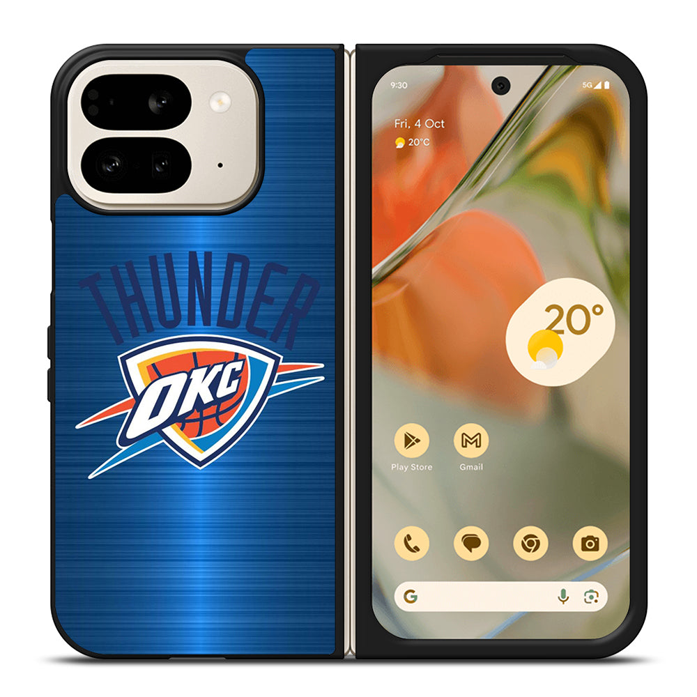 OKLAHOMA CITY THUNDER NBA LOGO Google Pixel 9 Pro Fold Case Cover