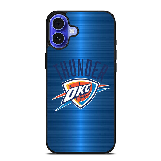 OKLAHOMA CITY THUNDER NBA LOGO iPhone 16 Case Cover
