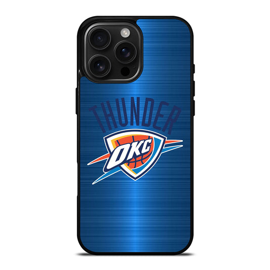 OKLAHOMA CITY THUNDER NBA LOGO iPhone 16 Pro Max Case Cover