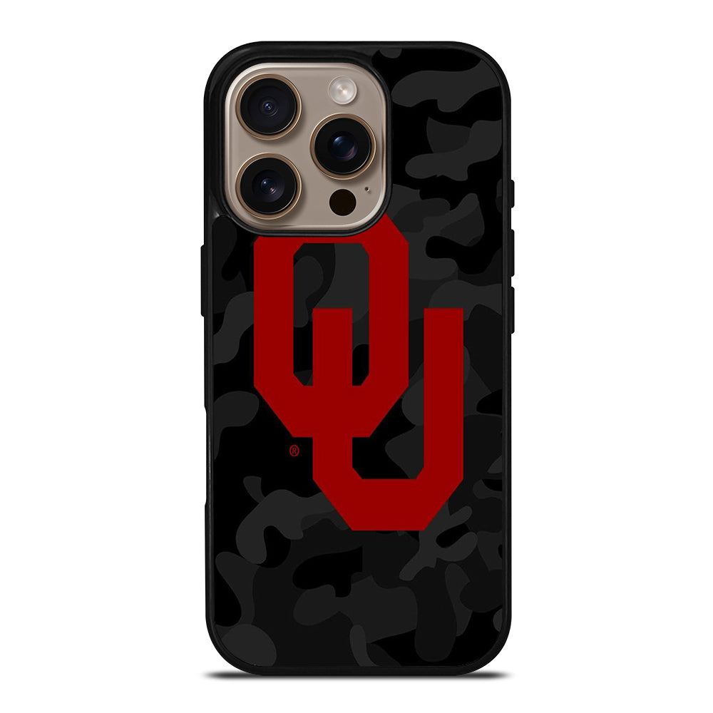 OKLAHOMA SOONERS CAMO 2 iPhone 16 Pro Case Cover