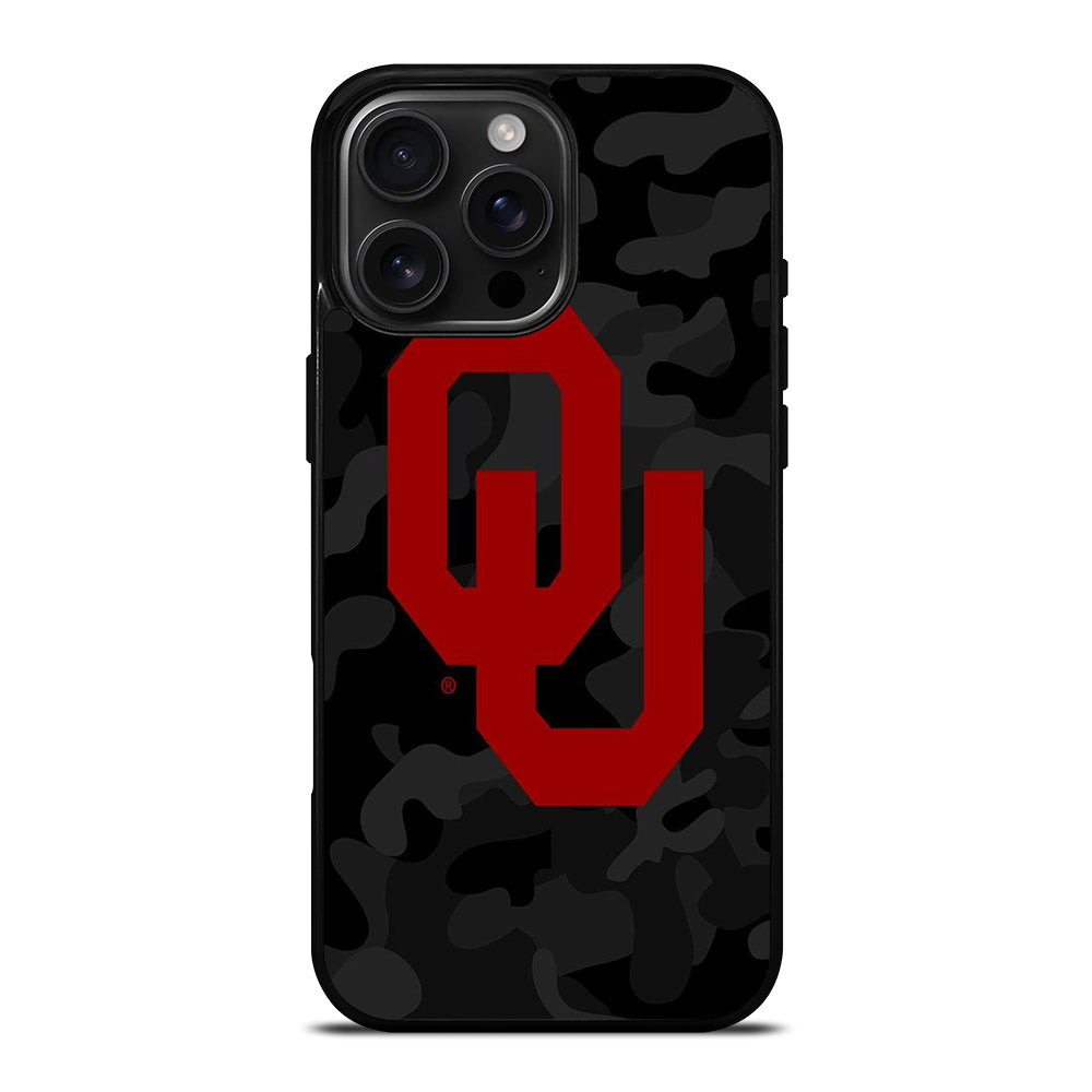 OKLAHOMA SOONERS CAMO 2 iPhone 16 Pro Max Case Cover