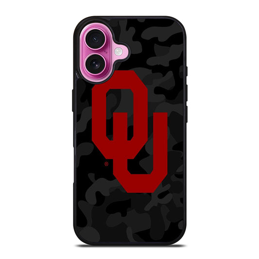 OKLAHOMA SOONERS CAMO 2 iPhone 16 Plus Case Cover