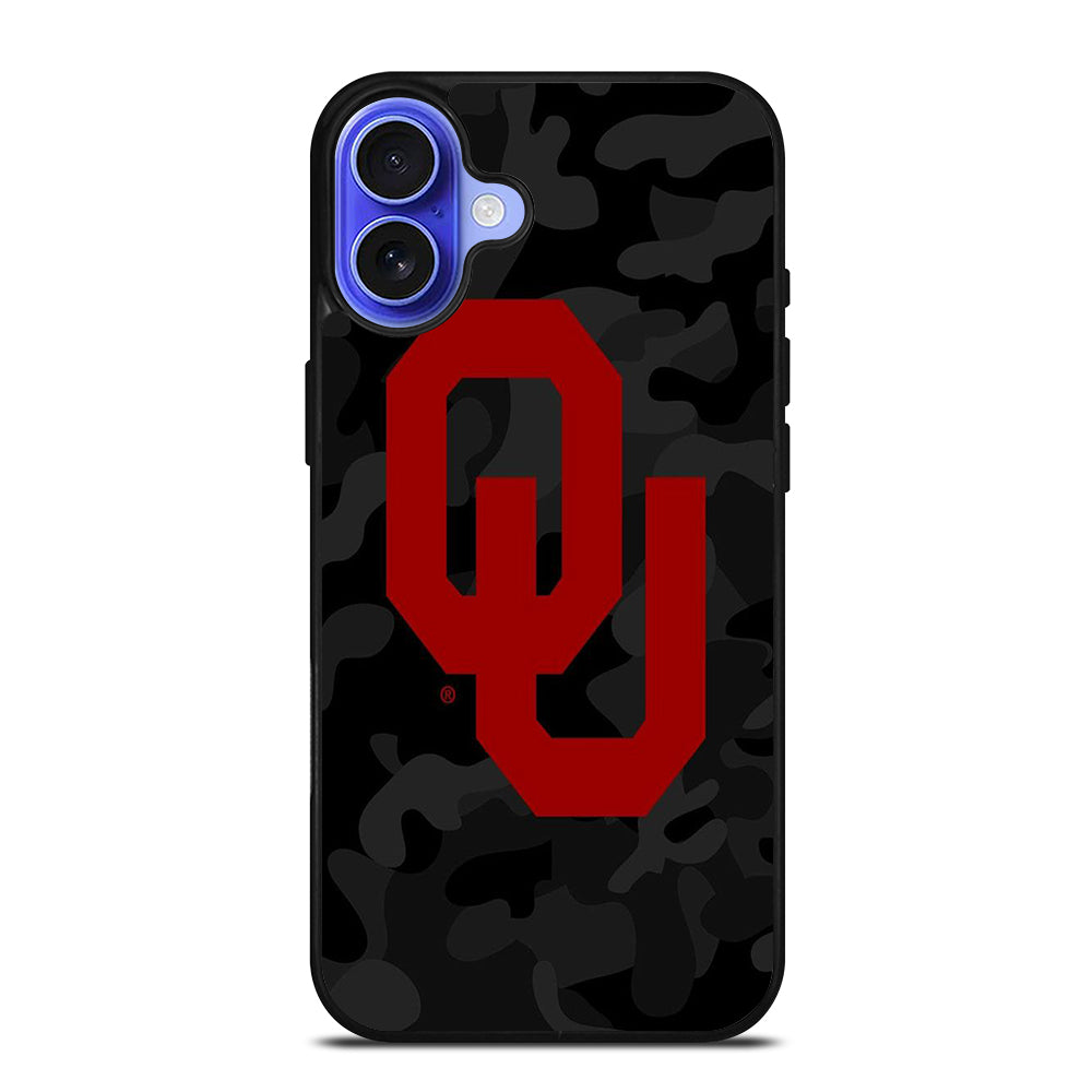 OKLAHOMA SOONERS CAMO 2 iPhone 16 Case Cover