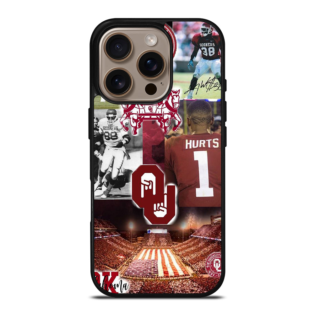 OKLAHOMA SOONERS FOOTBALL iPhone 16 Pro Case Cover