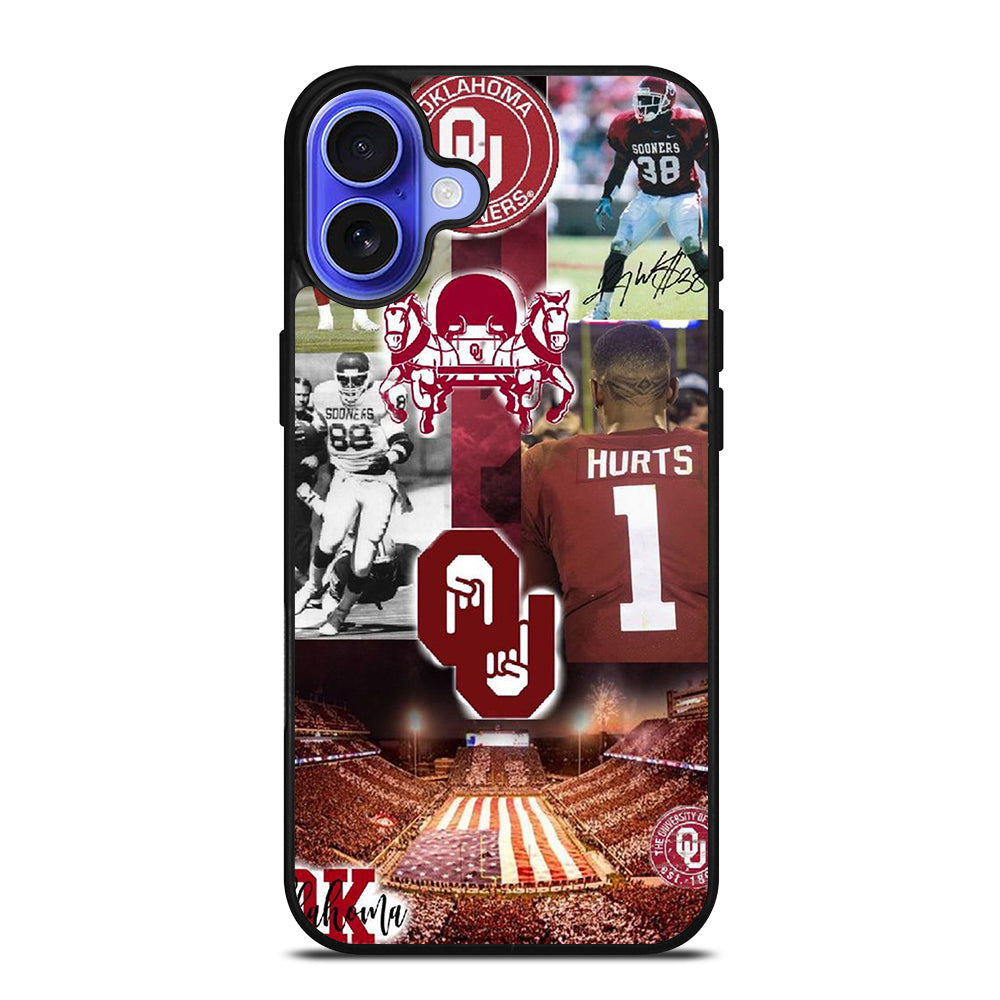 OKLAHOMA SOONERS FOOTBALL iPhone 16 Case Cover