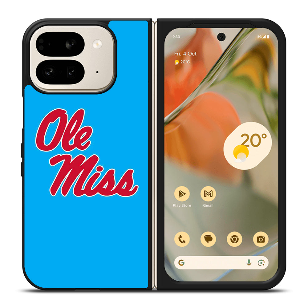 OLE MISS UNIVERSITY FOOTBALL LOGO Google Pixel 9 Pro Fold Case Cover