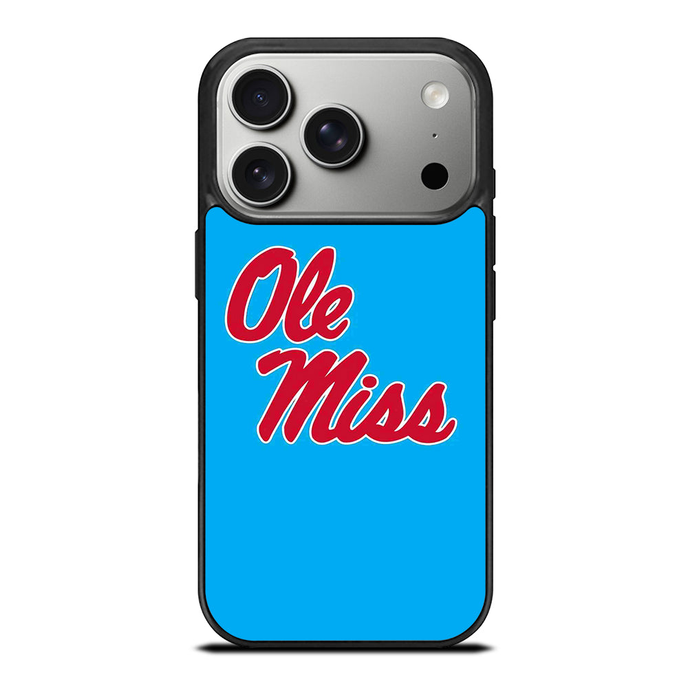 OLE MISS UNIVERSITY FOOTBALL LOGO iPhone 17 Pro Case Cover