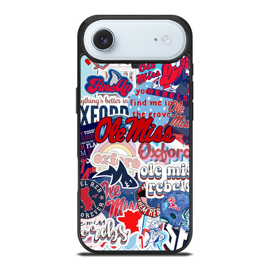 OLE MISS UNIVERSITY FOOTBALL LOGO PATTERN iPhone Air Case Cover