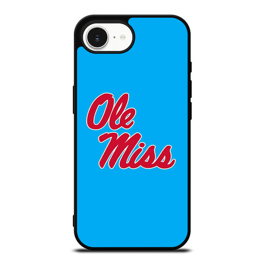 OLE MISS UNIVERSITY FOOTBALL LOGO iPhone 16e Case Cover