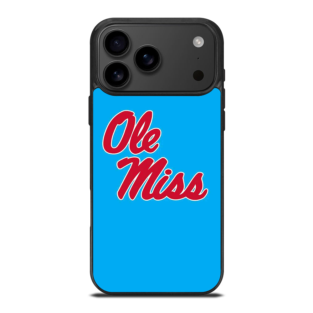 OLE MISS UNIVERSITY FOOTBALL LOGO iPhone 17 Pro Max Case Cover