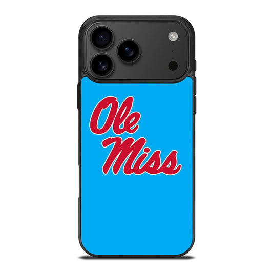 OLE MISS UNIVERSITY FOOTBALL LOGO iPhone 17 Pro Max Case Cover