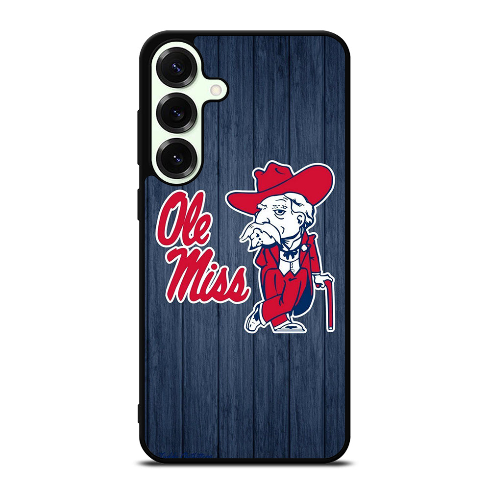 OLE MISS UNIVERSITY FOOTBALL WOODEN LOGO Samsung Galaxy S26 Plus Case Cover