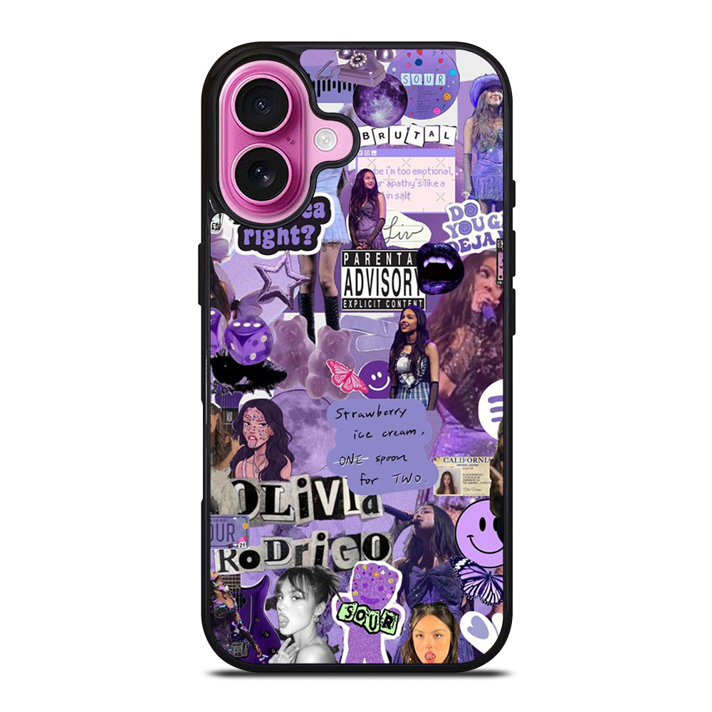 OLIVIA RODRIGO COLLAGE iPhone 16 Plus Case Cover