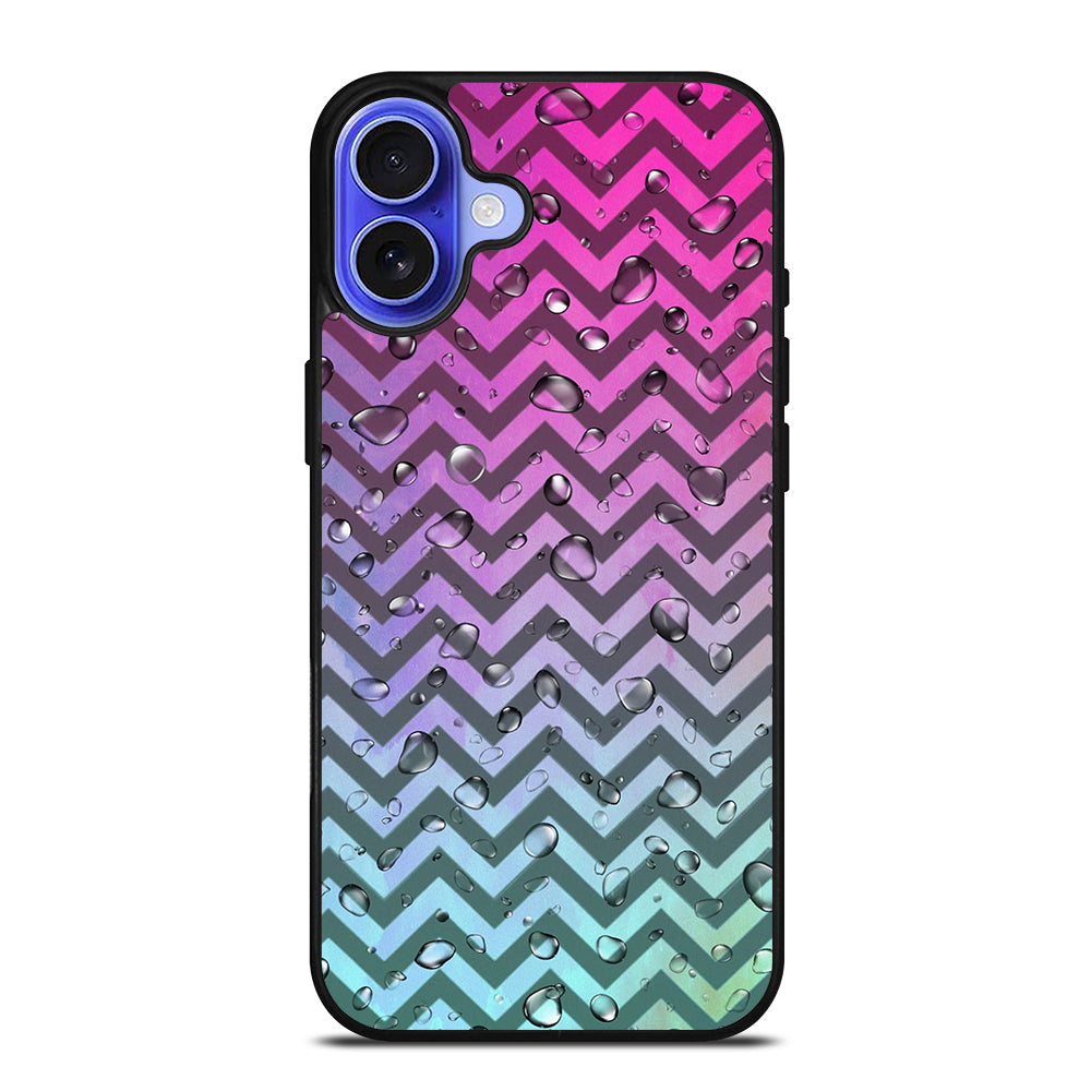 OMBRE PASTEL CHEVRON 4 iPhone 16 Case Cover