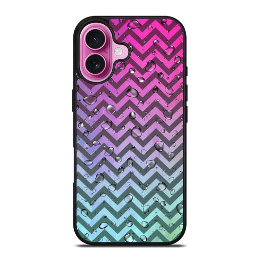 OMBRE PASTEL CHEVRON 4 iPhone 16 Plus Case Cover