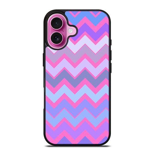 OMBRE PASTEL CHEVRON 5 iPhone 16 Plus Case Cover
