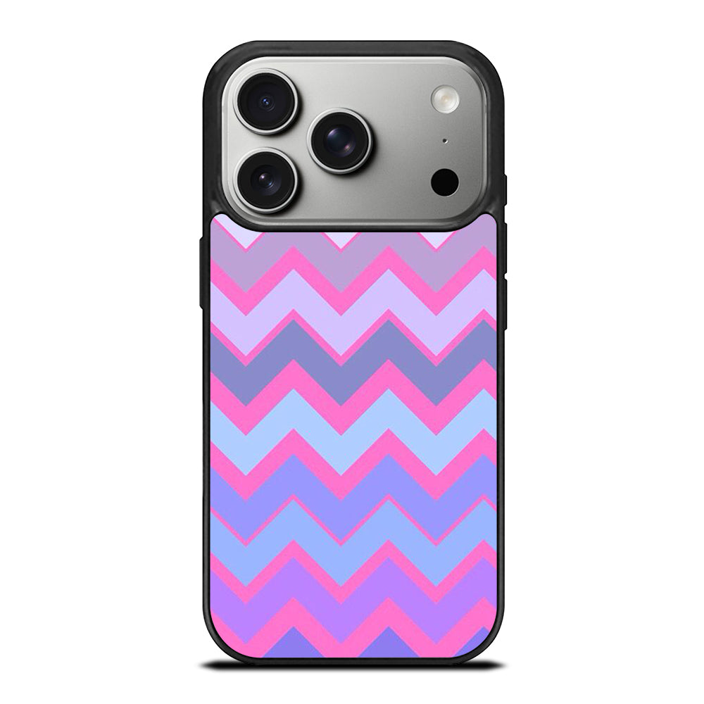 OMBRE PASTEL CHEVRON 5 iPhone 17 Pro Case Cover