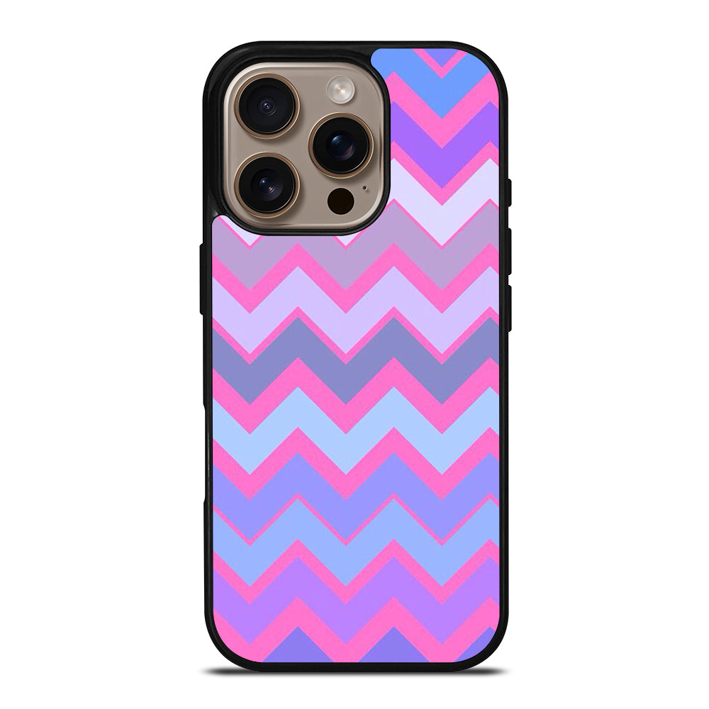 OMBRE PASTEL CHEVRON 5 iPhone 16 Pro Case Cover