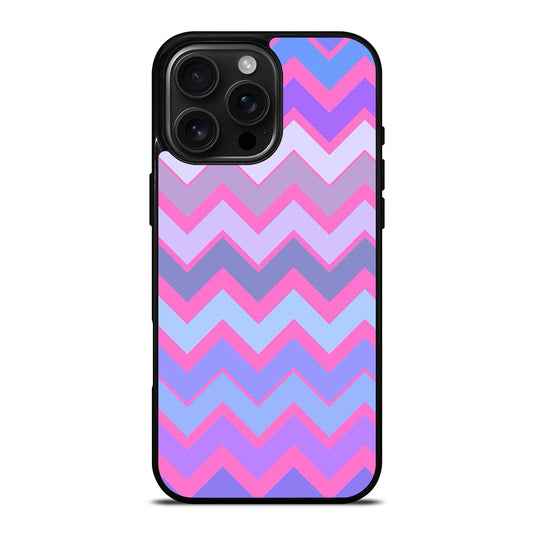 OMBRE PASTEL CHEVRON 5 iPhone 16 Pro Max Case Cover