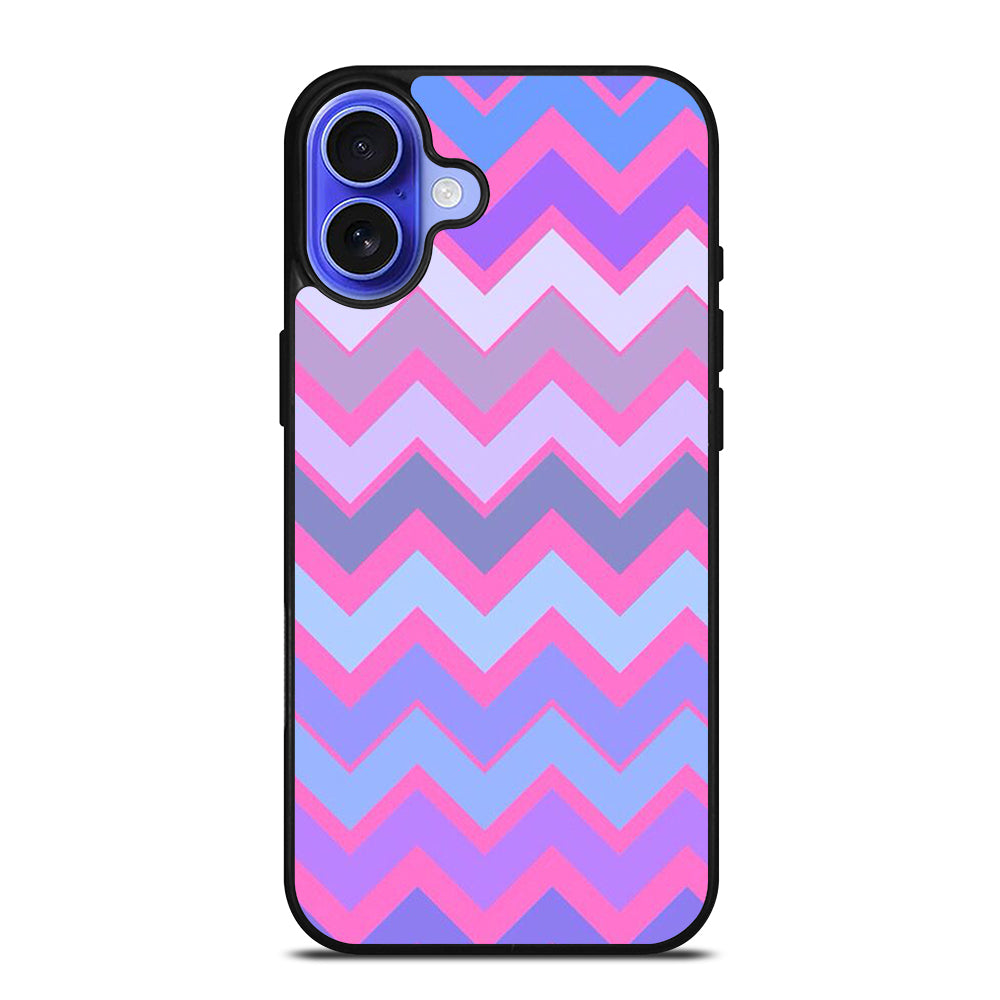 OMBRE PASTEL CHEVRON 5 iPhone 16 Case Cover