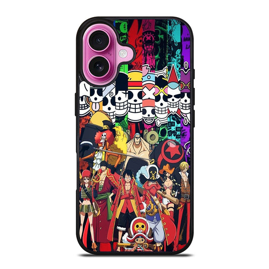 ONE PIECE CHARACTER LOGO 2 iPhone 16 Plus Case Cover