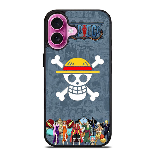 ONE PIECE CHARACTER LOGO 3 iPhone 16 Plus Case Cover