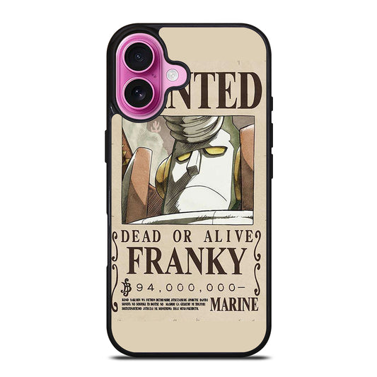 ONE PIECE FRANKY WANTED iPhone 16 Plus Case Cover